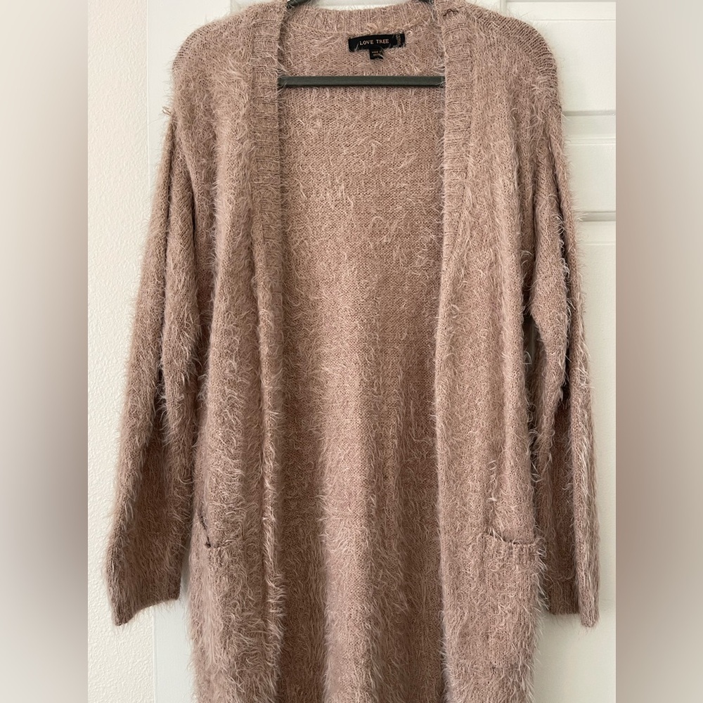 Soft fabric cardigan, size S